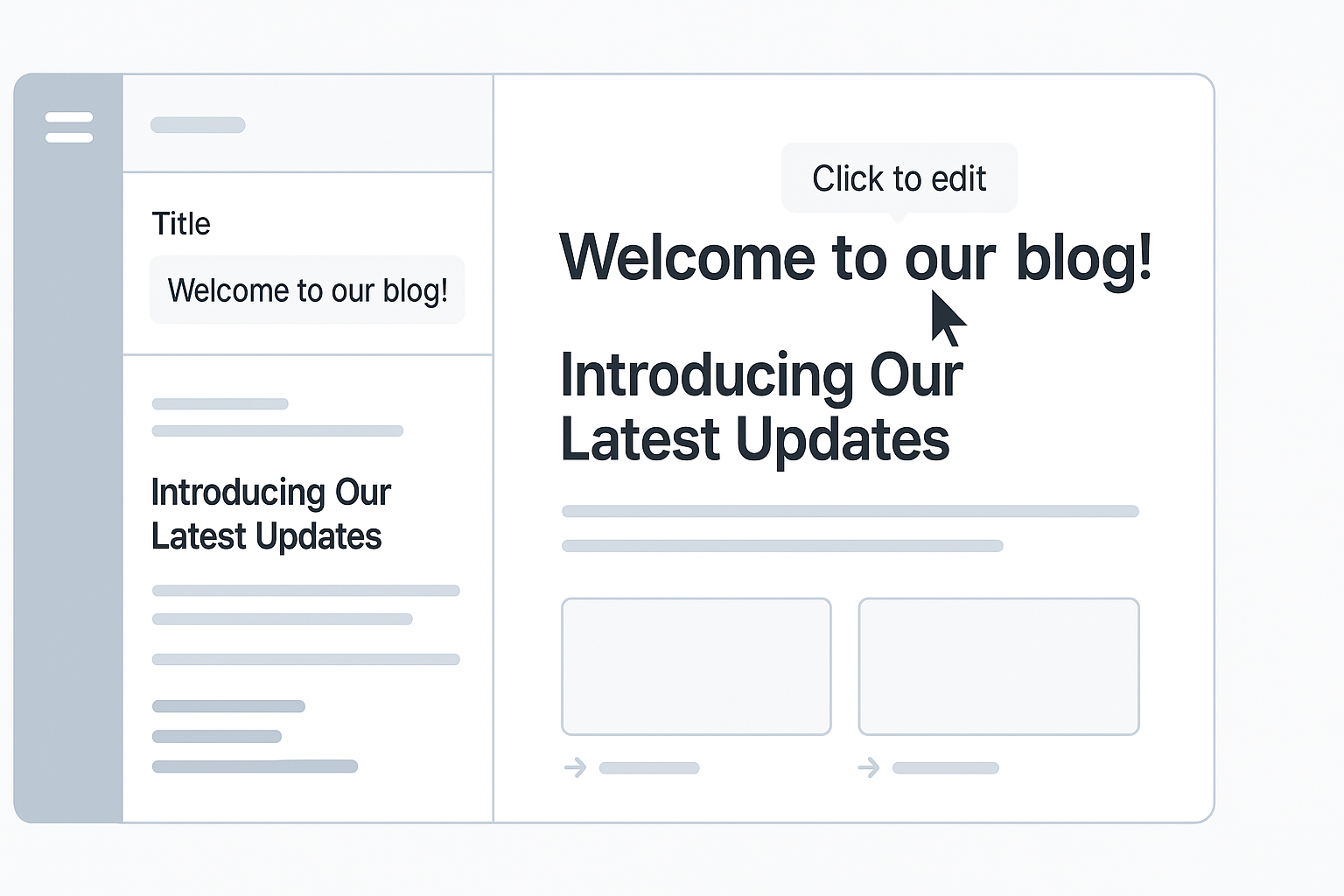 Modern CMS Editing Experience
